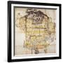 Iga Ueno Castle, Plan from Holi Period, 1704-1710, Japan-null-Framed Giclee Print