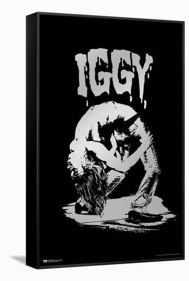 Iggy Pop - Pose-Trends International-Framed Stretched Canvas