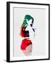 Iggy Watercolor-Lora Feldman-Framed Art Print