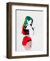 Iggy Watercolor-Lora Feldman-Framed Art Print