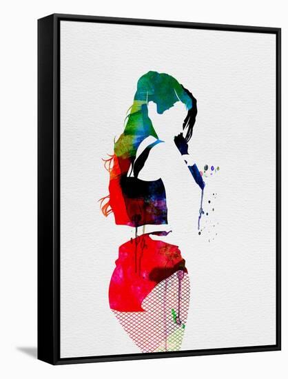 Iggy Watercolor-Lora Feldman-Framed Stretched Canvas