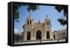 Iglesia Catedral at Plaza San Martin-Yadid Levy-Framed Stretched Canvas