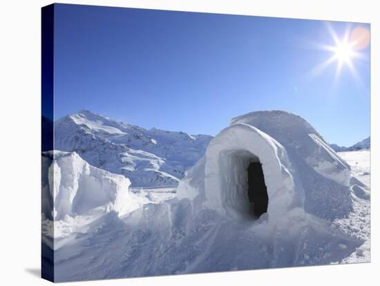 Igloo, Alps, Italy, Europe-Vincenzo Lombardo-Stretched Canvas