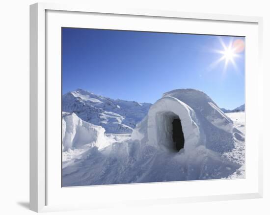 Igloo, Alps, Italy, Europe-Vincenzo Lombardo-Framed Photographic Print