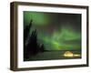 Igloo Lit Up at Night under Northern Lights Northwest Territories, Canada March 2007-Eric Baccega-Framed Premium Photographic Print