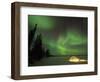 Igloo Lit Up at Night under Northern Lights Northwest Territories, Canada March 2007-Eric Baccega-Framed Photographic Print