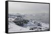 Igloos Outside the Arctic Hotel in Ilulissat, Greenland, Denmark, Polar Regions-Sergio Pitamitz-Framed Stretched Canvas