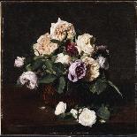 Study of Roses, 1872-Ignace Henri Jean Fantin-Latour-Giclee Print