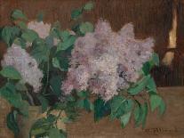 Lilac (Oil on Canvas)-Ignace Nazaire Oswald Pilloud-Stretched Canvas