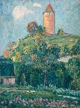 View of Fribourg (Oil on Canvas)-Ignace Nazaire Oswald Pilloud-Giclee Print