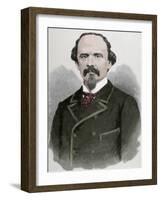 Ignacio Mariscal (1829-1910). Mexican Writer, Diplomat and Politician. Engraving. Colored.-Tarker-Framed Photographic Print