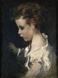Girl with a Doll-Ignacio Pinazo camarlench-Framed Giclee Print