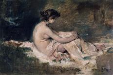 Female Nude, 1902-Ignacio Pinazo camarlench-Framed Giclee Print