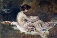 Female Nude, 1902-Ignacio Pinazo camarlench-Stretched Canvas
