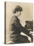 Ignacy Jan Paderewski Polish Pianist Composer and Statesman Playing a Grand Piano-null-Stretched Canvas