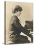 Ignacy Jan Paderewski Polish Pianist Composer and Statesman Playing a Grand Piano-null-Stretched Canvas