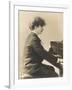 Ignacy Jan Paderewski Polish Pianist Composer and Statesman Playing a Grand Piano-null-Framed Photographic Print