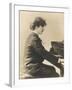 Ignacy Jan Paderewski Polish Pianist Composer and Statesman Playing a Grand Piano-null-Framed Photographic Print