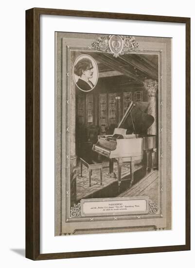 Ignacy Jan Paderweski and the Aeolian Company's Famous Duo-Art Reproducing Piano-null-Framed Photographic Print