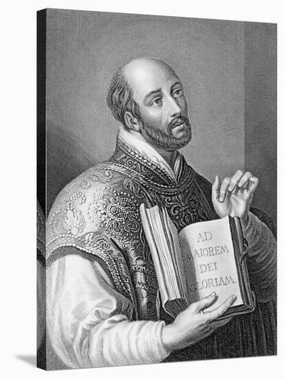 Ignatius Loyola, Engraved by William Holl the Younger, C.1830 (Engraving)-Peter Paul Rubens-Stretched Canvas