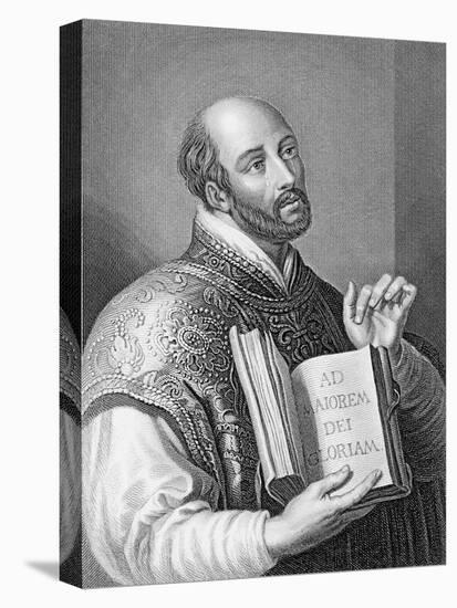 Ignatius Loyola, Engraved by William Holl the Younger, C.1830 (Engraving)-Peter Paul Rubens-Stretched Canvas