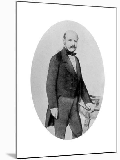 Ignaz Philip Semmelweis (1818-186), Hungarian Obstetrician, 19th Century-null-Mounted Giclee Print