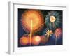 Ignited Fireworks-null-Framed Photographic Print