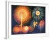 Ignited Fireworks-null-Framed Photographic Print