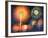 Ignited Fireworks-null-Framed Photographic Print