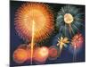 Ignited Fireworks-null-Mounted Photographic Print