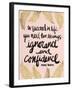 Ignorance and Confidence - Gold and Blush – Cat Coqullette-Cat Coquillette-Framed Giclee Print