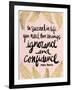 Ignorance and Confidence - Gold and Blush – Cat Coqullette-Cat Coquillette-Framed Giclee Print