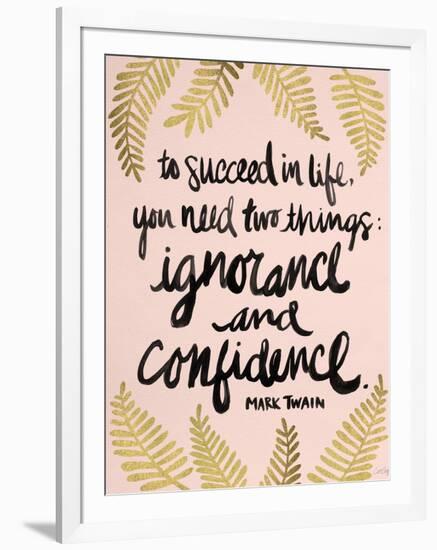 Ignorance and Confidence - Gold and Blush – Cat Coqullette-Cat Coquillette-Framed Giclee Print