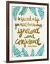 Ignorance and Confidence - Gold and Turquoise – Cat Coqullette-Cat Coquillette-Framed Giclee Print