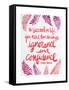 Ignorance and Confidence - Pink – Cat Coqullette-Cat Coquillette-Framed Stretched Canvas
