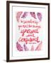 Ignorance and Confidence - Pink – Cat Coqullette-Cat Coquillette-Framed Giclee Print