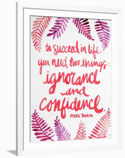 Ignorance and Confidence - Pink – Cat Coqullette-Cat Coquillette-Framed Giclee Print