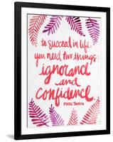 Ignorance and Confidence - Pink – Cat Coqullette-Cat Coquillette-Framed Giclee Print