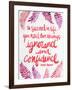 Ignorance and Confidence - Pink – Cat Coqullette-Cat Coquillette-Framed Giclee Print