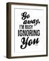 Ignoring-OnRei-Framed Art Print