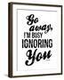 Ignoring-OnRei-Framed Art Print