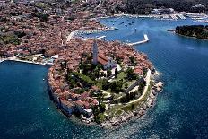 Aerial Shoot of Old Town Rovinj, Istra Region, Croatia.-Igor Karasi-Photographic Print