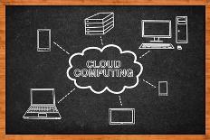 Cloud Computing Scheme-igor stevanovic-Art Print