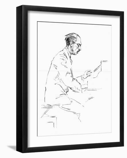 Igor Stravinsky (1882-1971)-Hilda Wiener-Framed Giclee Print