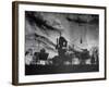 Igor Stravinsky Bowing After His Ballet Suite, "The Fairy's Kiss" at Red Rocks Amphitheater-John Florea-Framed Premium Photographic Print