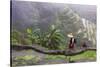 Igorot Woman, Rice Terraces, Agriculture, Philippine Cordilleras, Philippines-Keren Su-Stretched Canvas