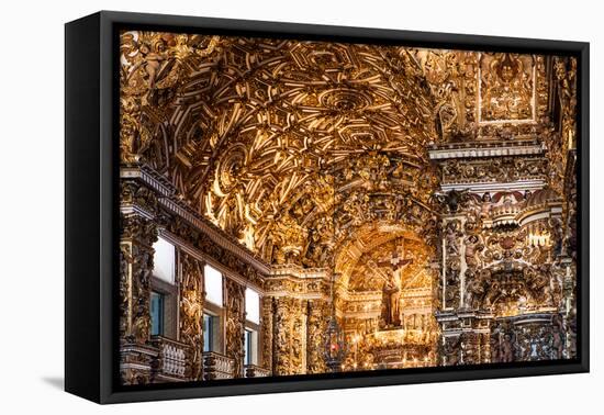 Igreja De Sao Francisco or Church of Saint Francis-Alex Saberi-Framed Stretched Canvas