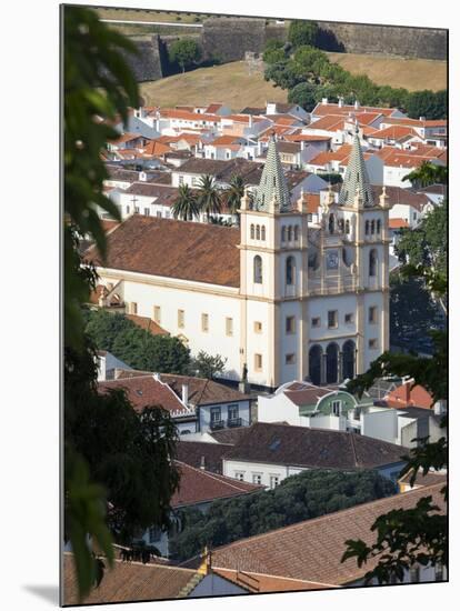 Igreja do Santissimo Salvador da Se. Capital Angra do Heroismo historic center .-Martin Zwick-Mounted Photographic Print