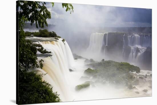 Iguacu Falls, Cataratta Foz Do Iguacu, Parana, Iguazu NP, Brazil-Peter Adams-Stretched Canvas