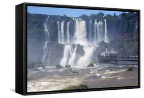 Iguacu Falls, Iguacu National Park, Brazil-Peter Groenendijk-Framed Stretched Canvas